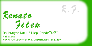 renato filep business card